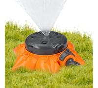 Lawn Sprinkler For Yard-360 Degree Automatic Garden Water Sprinkler, Adjustable Spray Coverage For Flower Beds & Raised Beds, Leak-Proof Heavy Duty Rotating Irrigation System | For Home & Farm