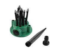 Lawn Sprinklers for Yard Large Area, 360° Adjustable Watering Tool with Stake Base & Flessibile Nozzles, Floral Design Sprinkler for Hose, Outdoor Flowers, Raised Beds & Grass