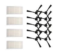 Lawnoval 10pcs Spazzola Laterale+4pcs Filtro Mesh Per Ariete Briciola 2711 2712 2713 2717 Robot Spazzare Macchina Accessori di Ricambio