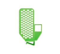 Lawnoval 12 clip divisori a scatto per frigorifero, organizer in plastica per frigorifero, cucina, bagno, ufficio, colore verde/bianco