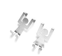 Lawnoval 2 ganci per porte in acciaio inox sopra la porta dell'armadio armadio porta asciugamano gancio rack per ufficio cucina bagno aspirapolvere sacchetti di ricambio filtri aspirapolvere