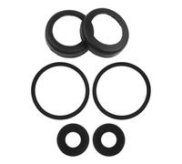 Lawnoval 2 set di guarnizioni in pelle con manico tipo 90 con manicotto in pelle bovina e guarnizioni O-ring per riparazione pompa dell'acqua manuale, nero