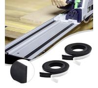 Lawnoval 2 strisce di protezione antischegge per guide Festool SP6000/SP5000, lunghezza 5 metri, gomma nera, 495209/194419-4