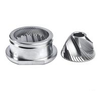 Lawnoval 48 mm per smerigliatrice conica in acciaio inox per ricambio compatibile con macinacaffè Aroma Plus, argento