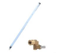 Lawnoval Asta per la pulizia del radiatore dell'automobile dell'acciaio inossidabile 60cm con 4 fori, set di ugelli in rame per camion per camper per manutenzione del serbatoio