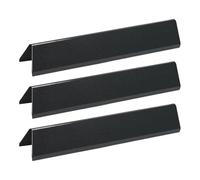 Lawnoval Barre aromatizzanti per barbecue a gas Weber Spirit I & II 200, E210, E220, S210, S220, confezione da 3, acciaio porcellana nera, 38,9 x 8,9 cm