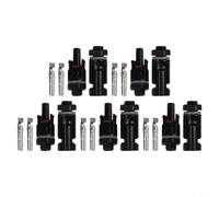 Lawnoval Connettore per pannello solare maschio femmina presa accoppiamento distributore di alimentazione adattatore set con perni per cavo PV da 2,5 mm-6 mm DC1000 V IP67 nominale