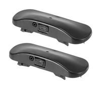 Lawnoval Coppia di ugelli spray per lavacristalli, in plastica, colore nero, ricambio diretto compatibile con Audi A6 C7 2012-2018 sinistro e destro OE 4G0955987A 4G0955988A