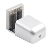 Lawnoval Fienile regolabile per porta rullo guida pavimento, supporto inferiore per porte scorrevoli, hardware in acciaio, piccolo 7,5 x 3,5 cm