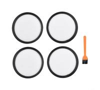 Lawnoval Filtro per aspirapolvere senza fili HART 20 V HPSV01 HPSV01B HPSV50 HPSV50B parti di ricambio Efficienza cattura polvere in plastica (confezione da 4)