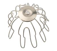 Lawnoval Filtro per grondaia in acciaio inox, per scarico del pavimento, sistema di drenaggio del balcone, tappo per tubi dell'acqua piovana, protezione dalle foglie (50-70 mm)