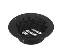 Lawnoval Griglia di sfiato rotonda in acciaio inox, montaggio a parete, sistema di ventilazione con design a rete, per la circolazione dell'aria interna ed esterna (80 mm)
