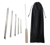 Lawnoval Kit di 6 strumenti per giunzione di corda, in acciaio inox, per il recupero e l'impionbatura rapidi
