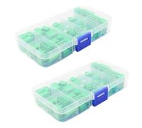 Lawnoval Kit di morsettiera a vite per montaggio su PCB passo 5,0 mm 150 V 6 A per Arduino Raspberry Pi 2 pin 3 pin 4 pin verde 100 pz