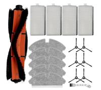 Lawnoval Kit di panni per filtro a spazzola laterale principale per ROPO Slim e Kewbily DL30 per Pro Robot per aspirapolvere, per parti di ricambio con 1 per spazzola principale, spazzole laterali
