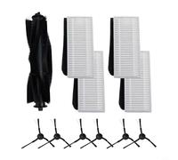 Lawnoval Kit di pulizia di ricambio per Medion X20 X21 SW+, pulisce in profondità pavimenti angoli, setole forti per polvere e peli di animali domestici, costruzione in plastica di nylon di lunga