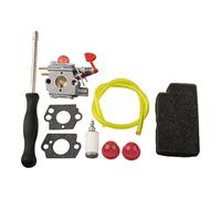 Lawnoval Kit filtro aria carburatore per soffianti a gas Poulan BVM200C BVM200VS Craftsman 25cc, include guarnizioni, filtro carburante, linea carburante, lampadine primer e strumento di regolazione