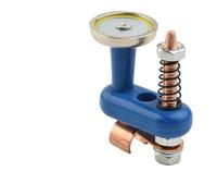 Lawnoval Magnete di saldatura a doppia testa con morsetto con presa forte in rame, supporto per saldatore sicuro e stabile, 15 x 11 x 9 cm