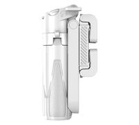 Lawnoval Mini treppiede regolabile a 360° e bastone per selfie con telecomando, supporto compatto 3 in 1 per iPhone Android, 11,7-41,5 cm, nero bianco