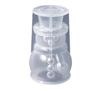 Lawnoval Modello in silicone con colla a forma di albero di Natale con pupazzo di neve per decorazioni da tavolo scatole da regalo per