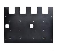 Lawnoval Per Bosch Montaggio A Parete In Metallo Supporto Batteria Staffa Rack di Stoccaggio Con 4 Slot Batteria 3 Slot Caricabatterie Per GAL 1880 GAL 18V-20 Organizzazione Strumento Elettrico Nero