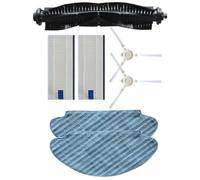Lawnoval Per panni di ricambio Mop e spazzole laterali per Tefal per Explorer Serie 20/40, per ESSENTIAL & per iSweep X3 Robotic per Aspirapolvere