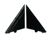 Lawnoval Piastra di rivestimento triangolare per specchietto retrovisore per Fiat 500 2012-2019 diretto sinistro destro anteriore, lucido, plastica nera, 1SJ85KX7AA, 1SD00KX7AA