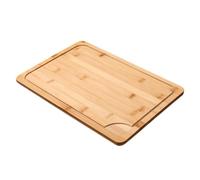 Lawnoval Piatto da portata in legno massello con finitura liscia, vassoio rettangolare in legno per cucina occidentale da pranzo a casa o ristorante, materiale naturale, 36 x 24 cm