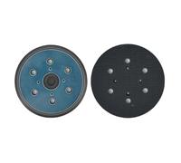 Lawnoval Platorello abrasivo a 6 fori da 150 mm in poliuretano per levigatrice orbitale casuale, compatibile con levigatrici da 15,2 cm