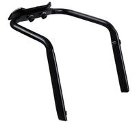 Lawnoval Portapacchi posteriore per bicicletta in lega di alluminio per stabilizzatore con adattatore per doppio portabottiglie e rinforzo anti-vibrazione, nero