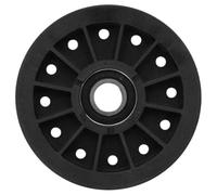 Lawnoval Puleggia folle piatta 109-4077 compatibile con tosaerba Toro, Exmark Lazer e Hustler - 11,8 cm, in plastica nera, 1 confezione