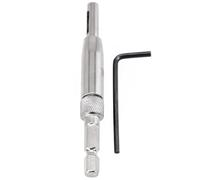 Lawnoval Punta da trapano autocentrante per cerniera per lavorazione del legno con chiave a L, punta filettata con anima in acciaio ad alta velocità, set da 2 pezzi (da 5/64" a 1/4")