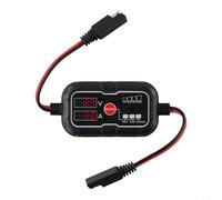 Lawnoval Regolatore di carica solare LCD MPPT 12V con connettore SAE, sistema di ricarica a 3 fasi per batteria a ciclo profondo del gel AGM, design impermeabile