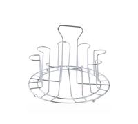 Lawnoval Scolapiatti in acciaio inox per bicchieri, supporto per asciugatura a testa in giù, organizer salvaspazio da cucina, 6 o 8 posizioni