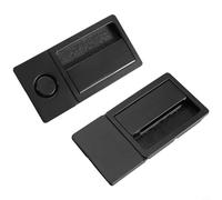 Lawnoval Serratura magnetica per porta, design senza maniglie, meccanismo push-pull silenzioso, invisibile per la privacy interna, in lega di zinco, nero opaco