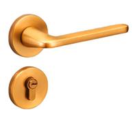 Lawnoval Serratura moderna in lega di zinco silenziosa per porte interne in legno, entrata 58 mm, meccanismo liscio a tre punte, grigio acciaio