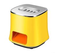 Lawnoval Sgusciatore elettrico per girasole, schiaccianoci automatico ricaricabile tramite USB con sensore touch, pelapatate portatile per zucca, bianco (giallo)