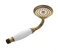 Lawnoval Soffione doccia a mano in acciaio inox anticato, con getto a pioggia, per rinnovare il bagno (antico)