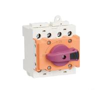 Lawnoval Solare DC interruttore di disconnessione, 1000 V 32 A modulo di distribuzione di energia con proprietà ignifughe e manopola flessibile maniglia (arancione)