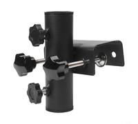 Lawnoval Supporto per ombrellone da balcone, staffa di montaggio in metallo per recinzione da giardino, ringhiera, sedia a sdraio con larghezza regolabile 20-63 mm, diametro asta 23-38 mm, supporto