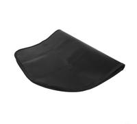 Lawnoval Tappetino ignifugo a semicerchio per camino, realizzato in fibra di vetro siliconica per isolamento e protezione durevoli vicino a camini, griglie e stufe (50 x 80 cm)