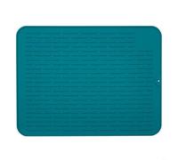 Lawnoval Tappetino scolapiatti in silicone, antiscivolo, resistente al calore, per lavello da cucina, 40 x 30 cm, verde