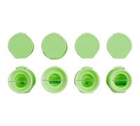 Lawnoval Tappo per bottiglia di salsa multifunzionale per ketchup, condimenti per insalata e condimenti con plastica ABS + guarnizione in silicone, 4 opzioni di stile (verde/blu)