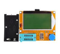 Lawnoval Tester digitale per transistor LCR-T4 per diodo e induttore di capacità di resistenza con custodia protettiva, resina acrilica, display LCD 128x64, spegnimento automatico