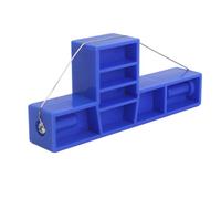 Lawnoval Utensile da taglio angolare per argilla con taglierina smussata a 30°, 45°, 60°, filo in acciaio inox, per modellare ceramiche, blu