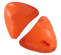 Lawnrden Borsa galleggiante in canoa di fine 3d, sacchetti galleggianti in kayak 2pcs con valvola, tappo della valvola e anello per cavo paracadute per kayak, canottaggio, arancione, accessori