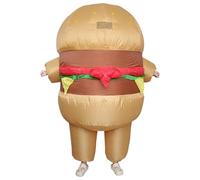 Lawnrden Costume da Orso Gonfiabile|Costume Gonfiabile per Adulti Divertente Amburgo Intero per Halloween per Altezza 59, 1-74, 8 Pollici