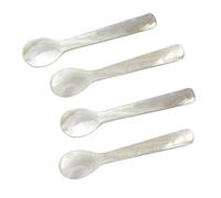 Lawnrden Cucchiaino da caffè|Cucchiaino in Madreperla Classico per Caviale Madreperla 12 cm 4pz