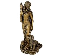Lawnrden Ecate, statua di Ecate in resina della dea greca con il suo segugio Statue di 9, 1x19 cm Decorazioni creative per il desktop, altare artigianale, stregoneria