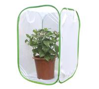 Lawnrden Gabbia in Rete per Farfalle, Rete per Allevamento di Farfalle Gabbia per Habitat Pieghevole in Bianca per Strumento per l'Educazione Scientifica del Giardino dei Bambini 40x40x60 cm